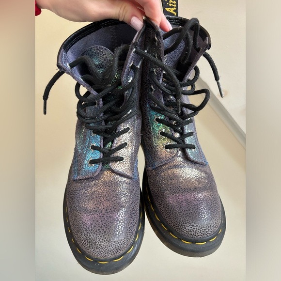 Martens iridescent with stars for girls and soles - Picture 4 of 11